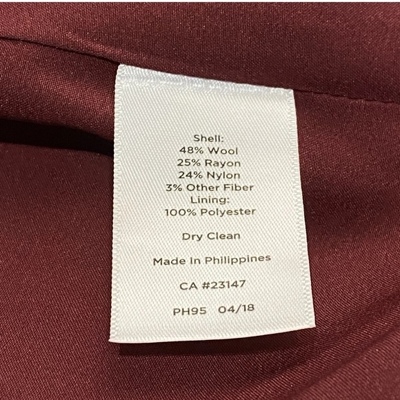 💙 Talbots Navy Wool Blend Windowpane Blazer – Size 12 New - Picture 7 of 9